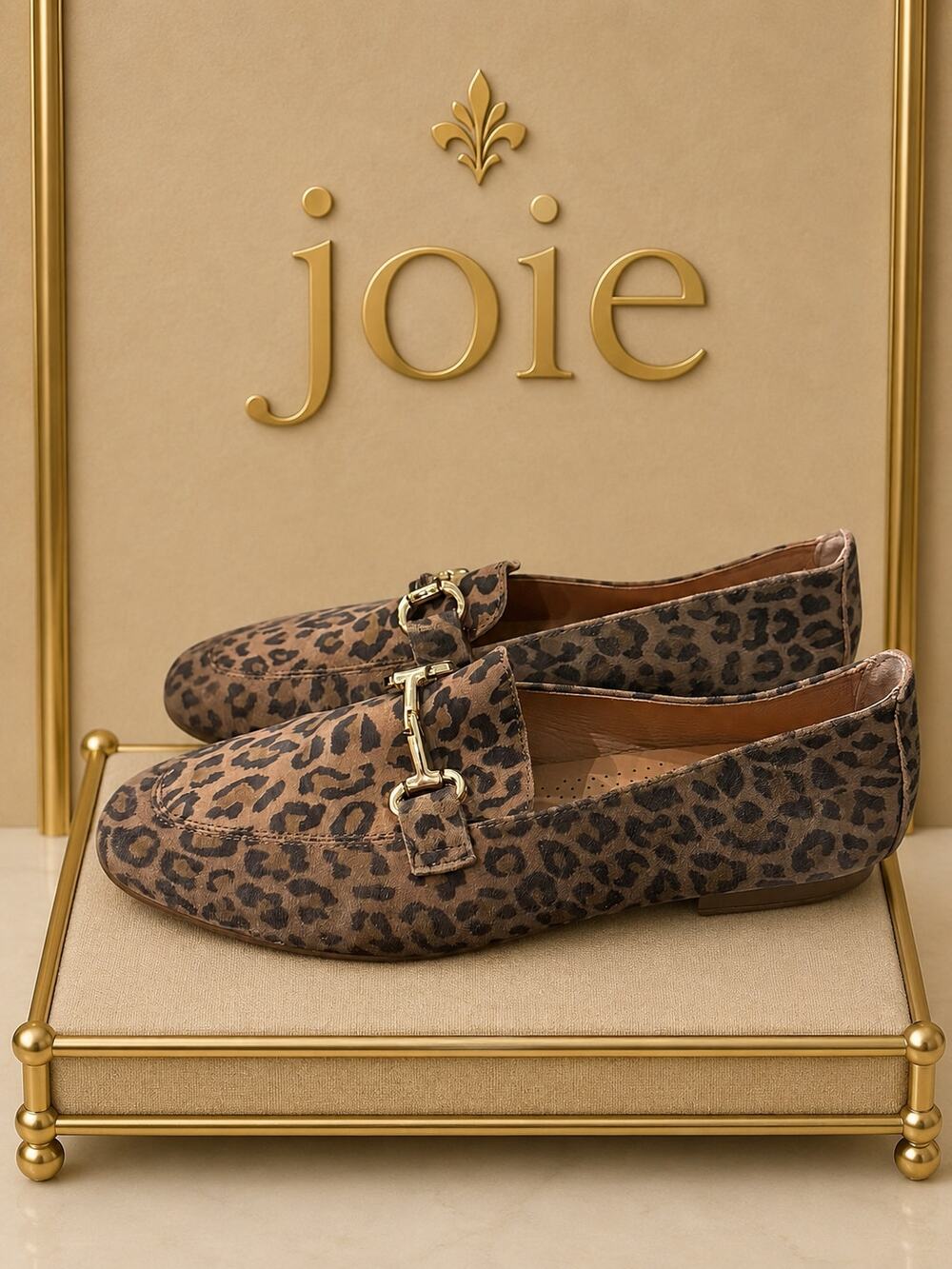 Joie Leopard Print Leather Bit Loafers Women’s 7.5